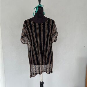 Striped Swimsuit Cover